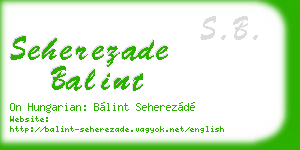 seherezade balint business card